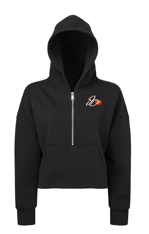 JD Showpigs Women's Half-Zip Hooded Sweatshirt