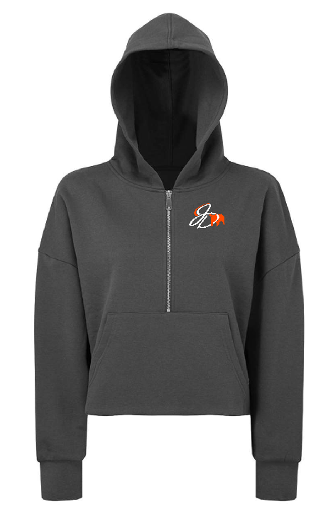JD Showpigs Women's Half-Zip Hooded Sweatshirt