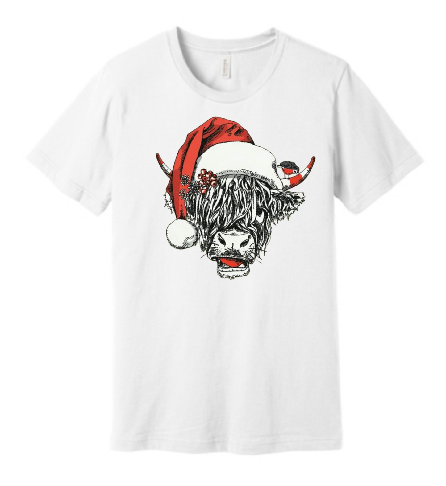 Highland Cow Christmas Tee