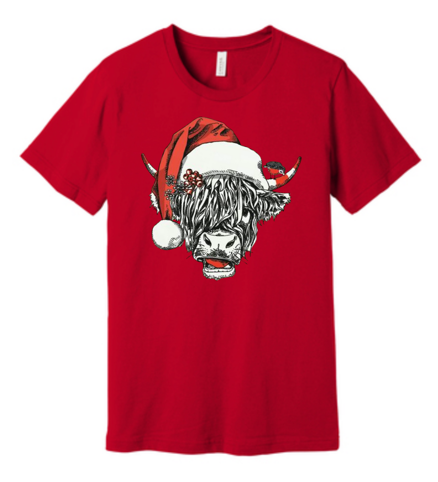 Highland Cow Christmas Tee